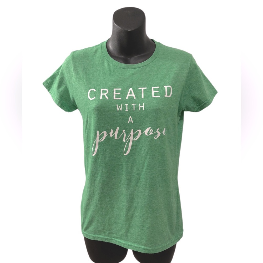 Created With A Purpose Tee, Gift for Christian Women, Faith Tee, Bible Verse